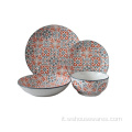 2022New Design Color Glazed Pad Stoving Set di stoviglie